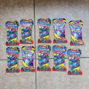 Pokemon Trading Card Game TCG: Mega Evolution Sleeved 10 Booster Packs Sealed
